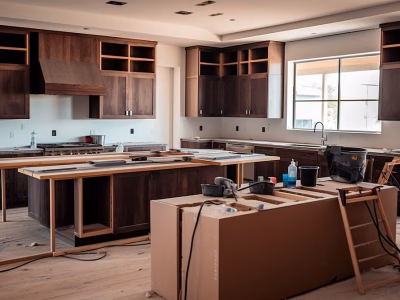 interior of modern kitchen